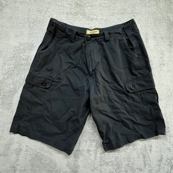 Raw 7 Seven Cargo Shorts Black‎ Size 38 Mens - Picture 1 of 7